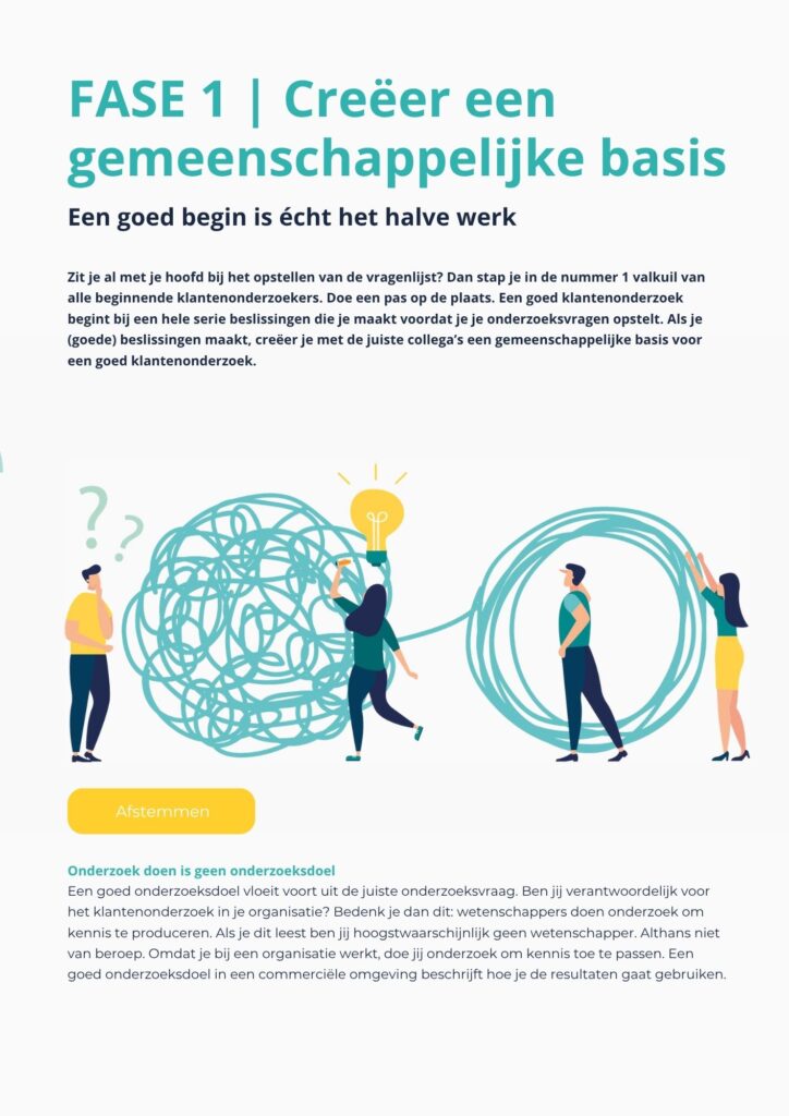 Checklist: De vier fasen van succesvol klantenonderzoek in B2B — pagina 4