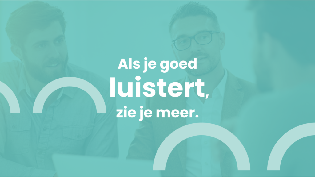 Als je goed luistert, zie je meer